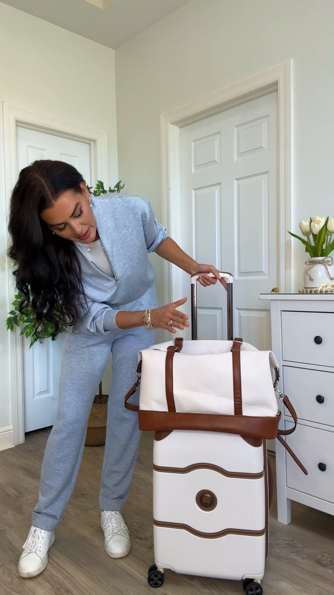 ✈️all details here: size S in top and joggers! Shoes run small, size up! Luggage and weekender on sale! 

#LTKTravel #LTKSaleAlert #LTKSeasonal