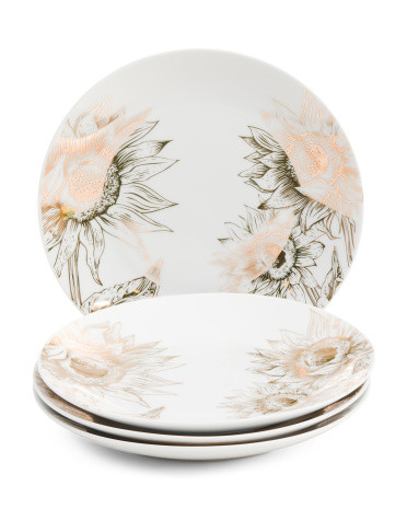 4pk Sunflower Salad Plates | TJ Maxx