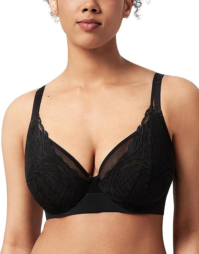 HSIA Minimizer Bras for Women Full Coverage Lace Plus Size Underwire Unlined Mesh Bra for Big Bus... | Amazon (US)