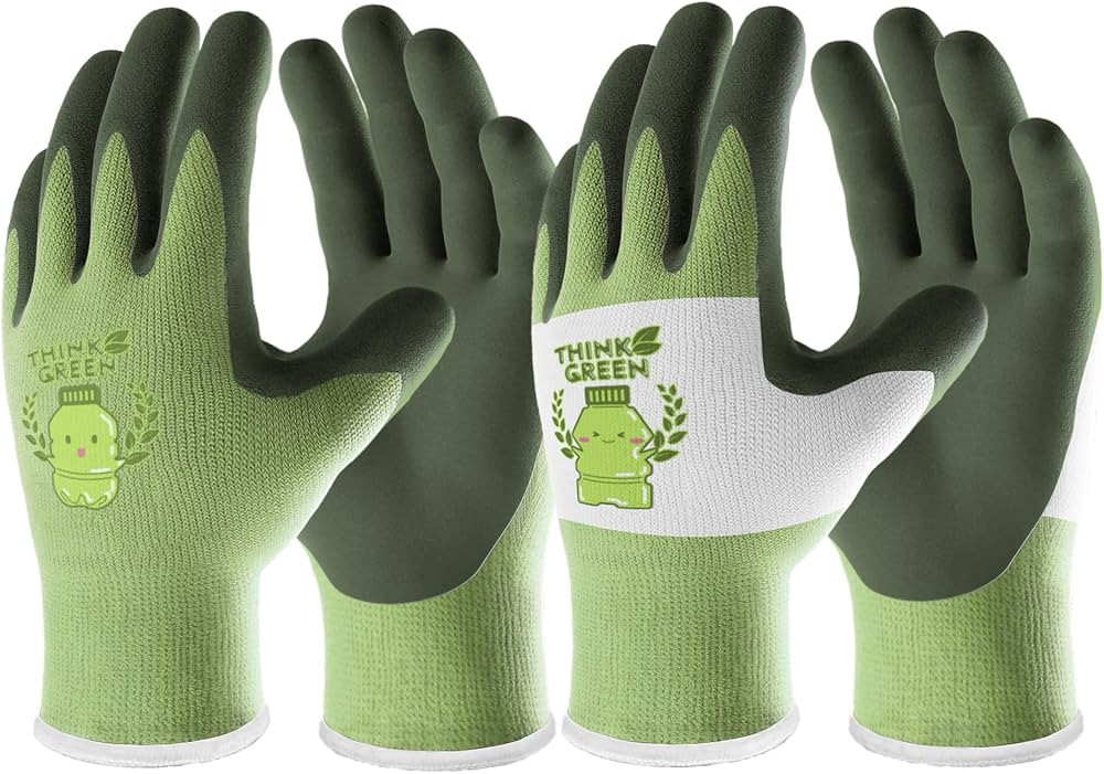 COOLJOB 2 Pairs Toddler Gloves for Boys Girls Age 2-4, Small Kids Gloves for Garden Yard Work, Ru... | Amazon (US)