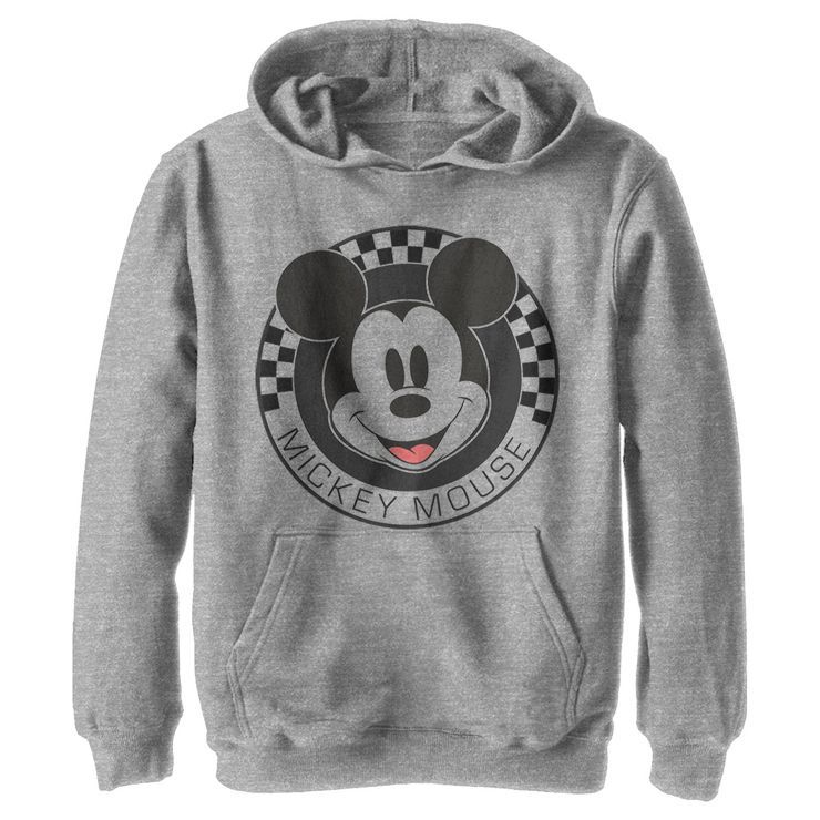 Boy's Disney Mickey Mouse Checkers Pull Over Hoodie | Target