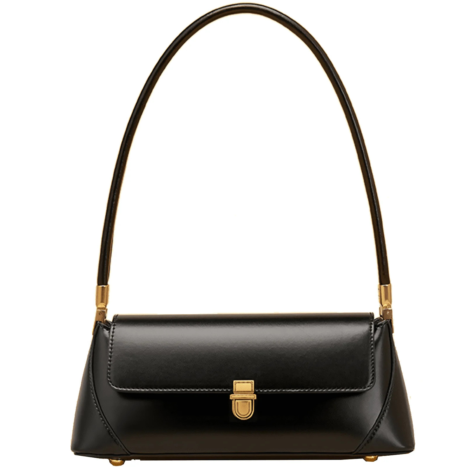 Farcauo Small Purses for Women Black Vintage Shoulder Bags Pu Leather Tote Handbags | Walmart (US)