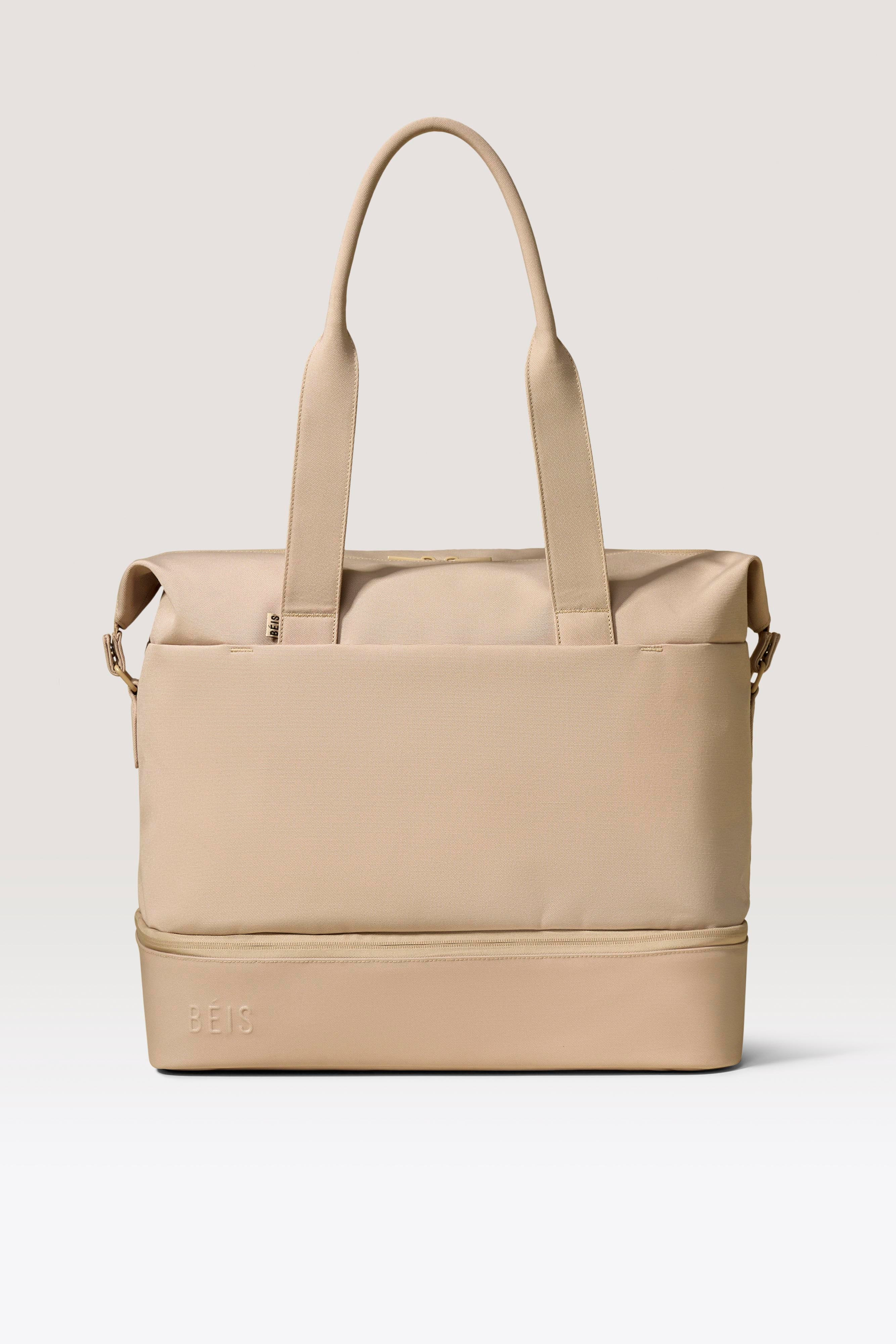 BÉIS 'The NEW Weekender' in Beige - Beige Travel Bag & Overnight Bags | BEIS