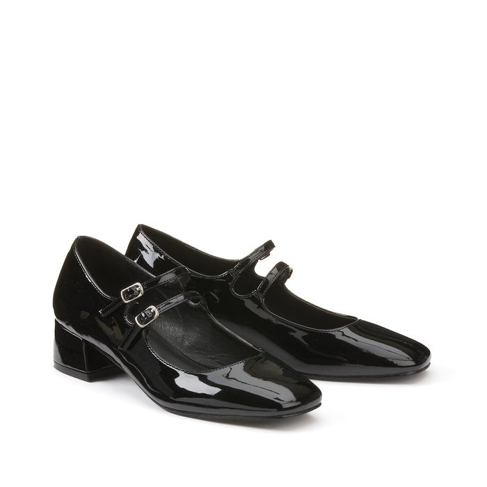 Mary Jane Ballet Pumps with Double Strap and Low Heel | La Redoute (UK)