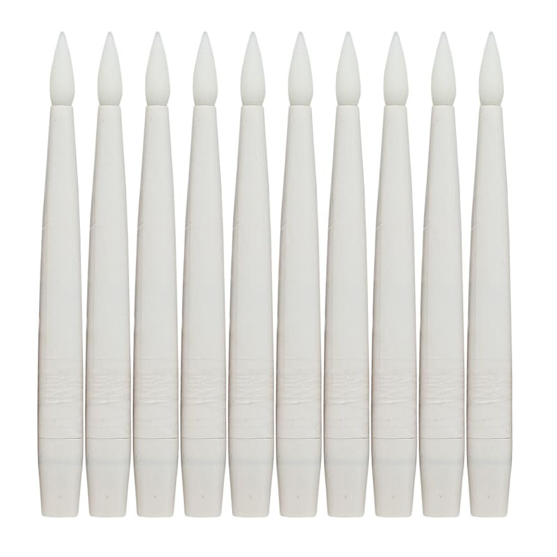 10-Pack Ivory Hanging Floating Taper Candles with Remote, 7" | At Home