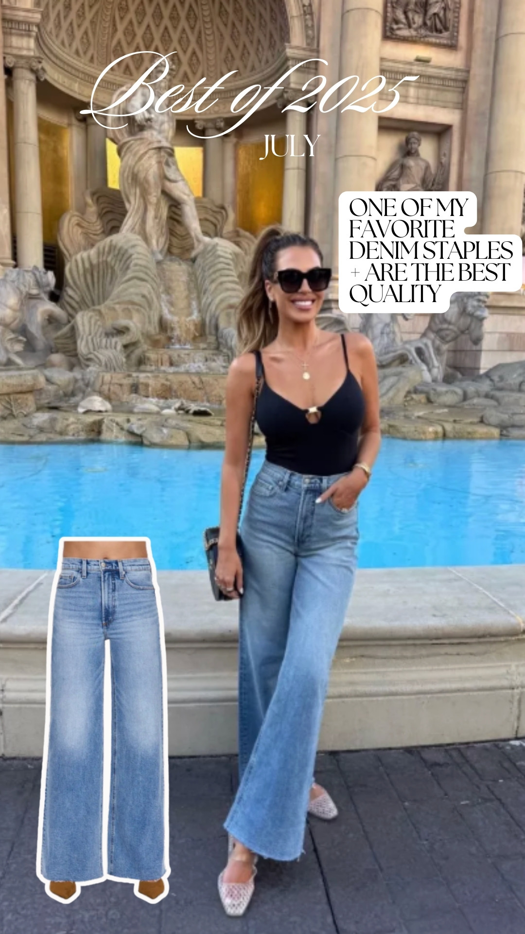 these pieces are staples in my closet! wearing a small in the bodysuit + 27 in the jeans 🫶🏼 

 #LTKootd