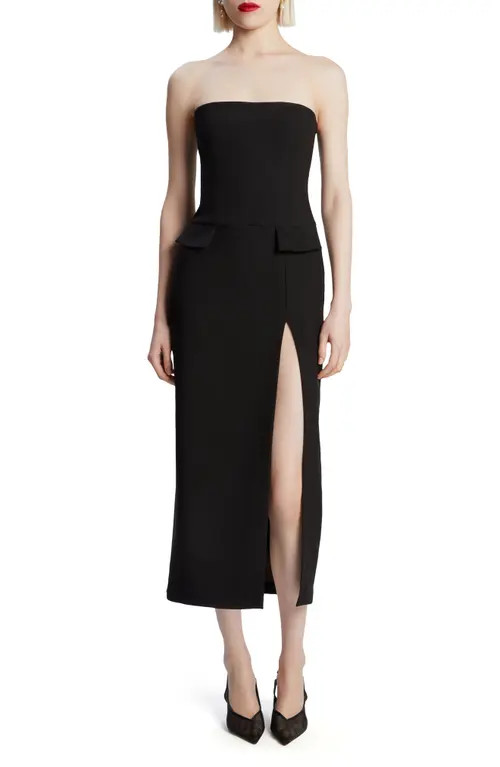 Bardot Nikki Strapless Sheath Dress in Black at Nordstrom, Size 8 | Nordstrom