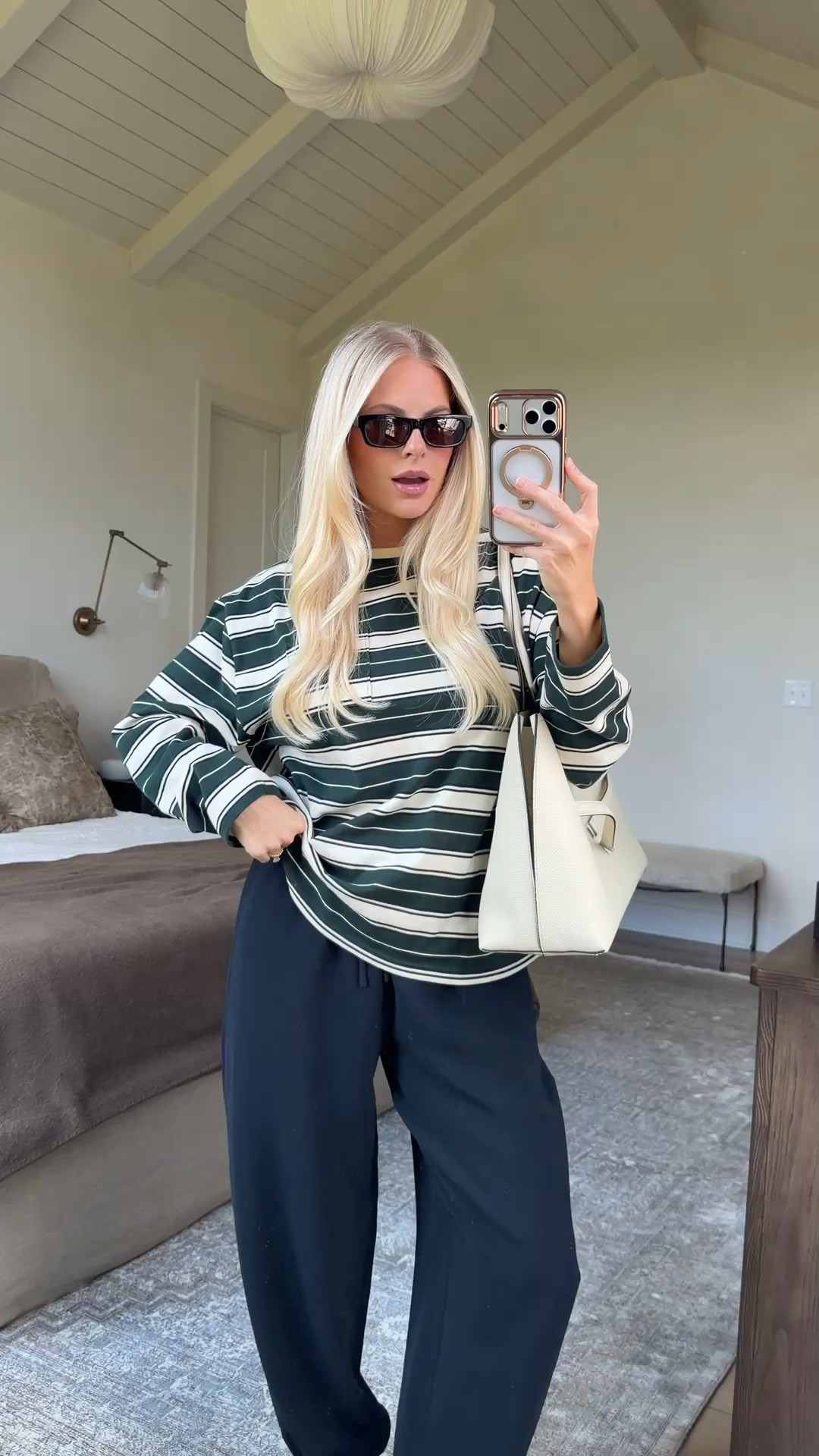 SIZE: med in top (color - fgtre grn/ssd crm), small in pants, linking similar shoes! #kathleenpost

Fall transition outfit, fall outfit Inspo, errands outfit, school drop off, school pick up, airport outfit

#LTKootd