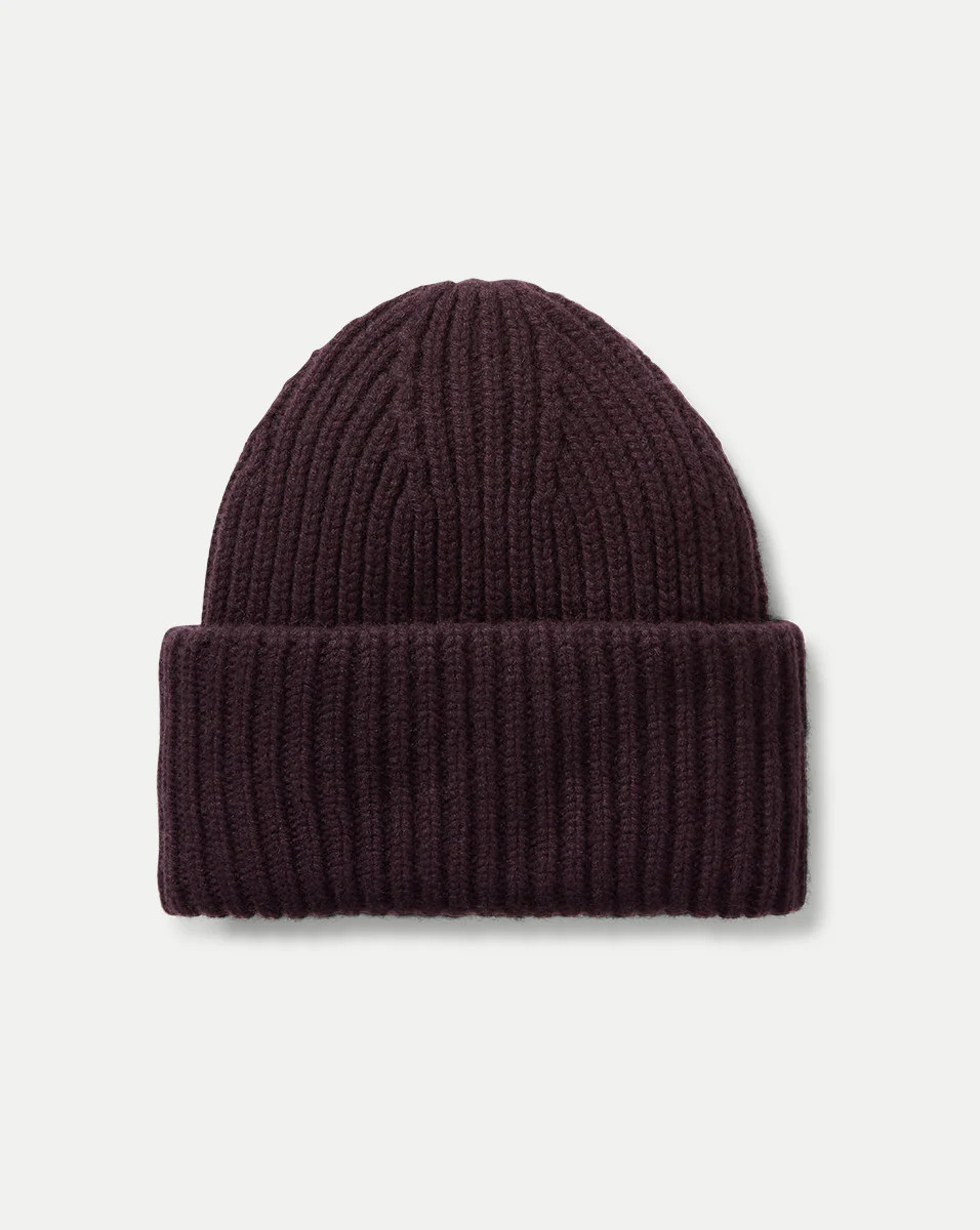 Cashmere Foldover Beanie | Veronica Beard