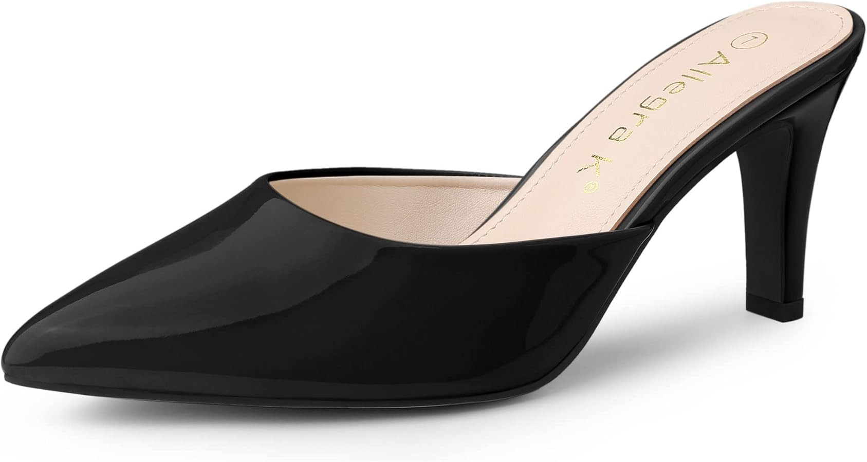 Allegra K Women's Pointed Toe Stiletto Heels Slide Mules | Amazon (US)