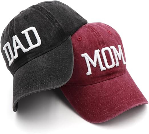Mom and Dad Hats New Dad Mon Parents Gifts for Couples Fathers Day Embroidered Baseball Caps | Amazon (US)