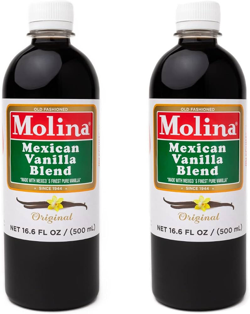Vanilla Molina - Mexican Vanilla Blend with Pure Vanilla Extract - 2 Pack (16.6 Fl Oz Bottles) - ... | Amazon (US)