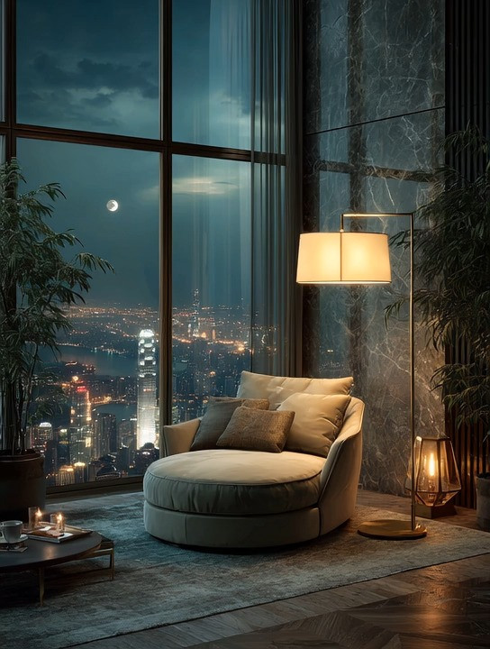 The view outside your window is only half the story.

The other half is what happens inside after the sun goes down.

One of the biggest mistakes people make is relying on a single overhead light. Harsh lighting flattens a room, creates glare on windows, and often hides the beauty of both the interior and the view beyond.

Layered lighting changes everything.

A beautiful floor lamp creates a soft pool of light exactly where you need it—whether you're reading, relaxing, having a conversation, or simply enjoying a quiet evening. The warm glow adds depth to the room while allowing the city lights, skyline, or garden view outside to remain visible and beautiful.

And during the day? A floor lamp becomes a sculptural design piece that adds height, elegance, and balance to a room.

This ivory shade and gold base combination is timeless for a reason. It works with virtually every style while bringing warmth and sophistication to any corner.

Good lighting doesn't just illuminate a room. It creates an atmosphere.

#LayeredLighting #FloorLamp #HomeDecorIdeas #ElegantAndDriven 

 #LTKHome