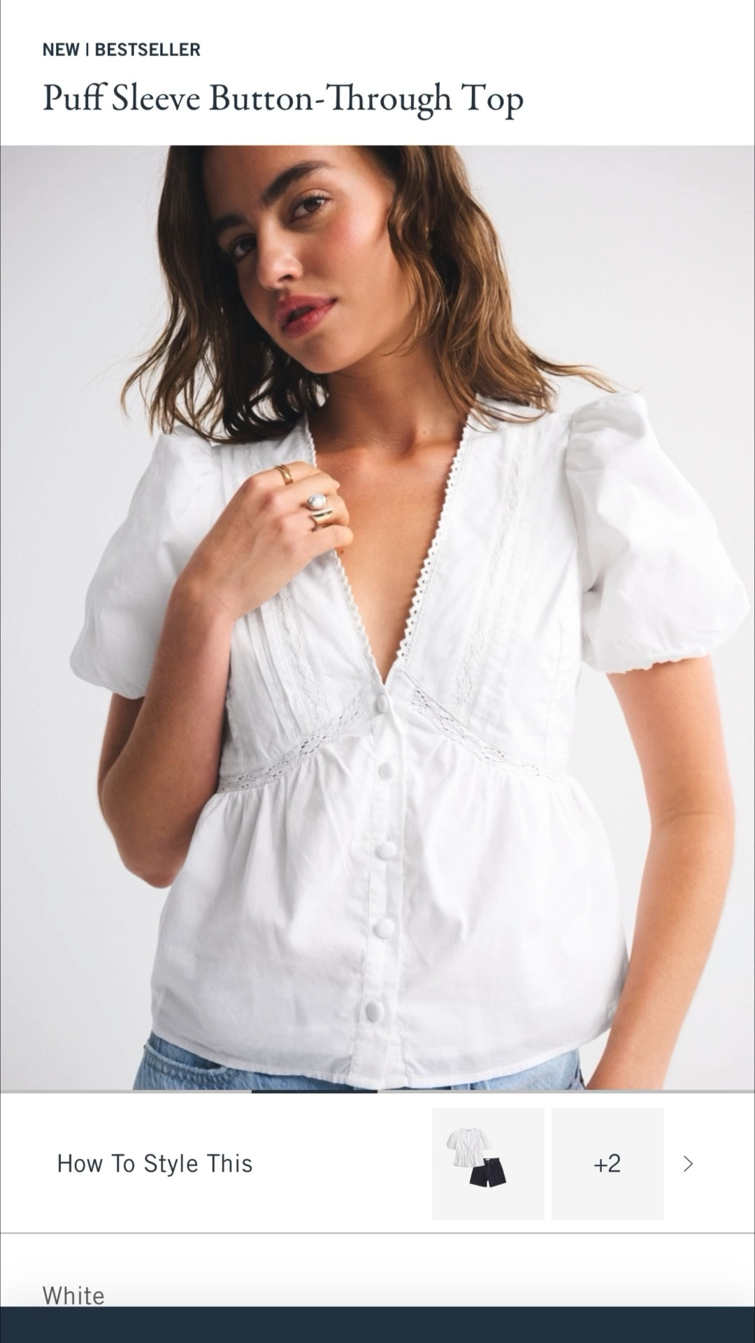 This Abercrombie puff sleeve button-through top is the layering piece I didn’t know I needed 🤍 Lightweight and breezy enough for warm days, but still gives that crisp fall vibe when paired with denim and boots. I love that it’ll transition straight into spring too — such a timeless closet staple.

#LTKPetite #LTKFallSale #LTKSaleAlert