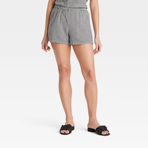 Women's Mid-Rise Linen Pull-On Shorts - A New Day™ | Target