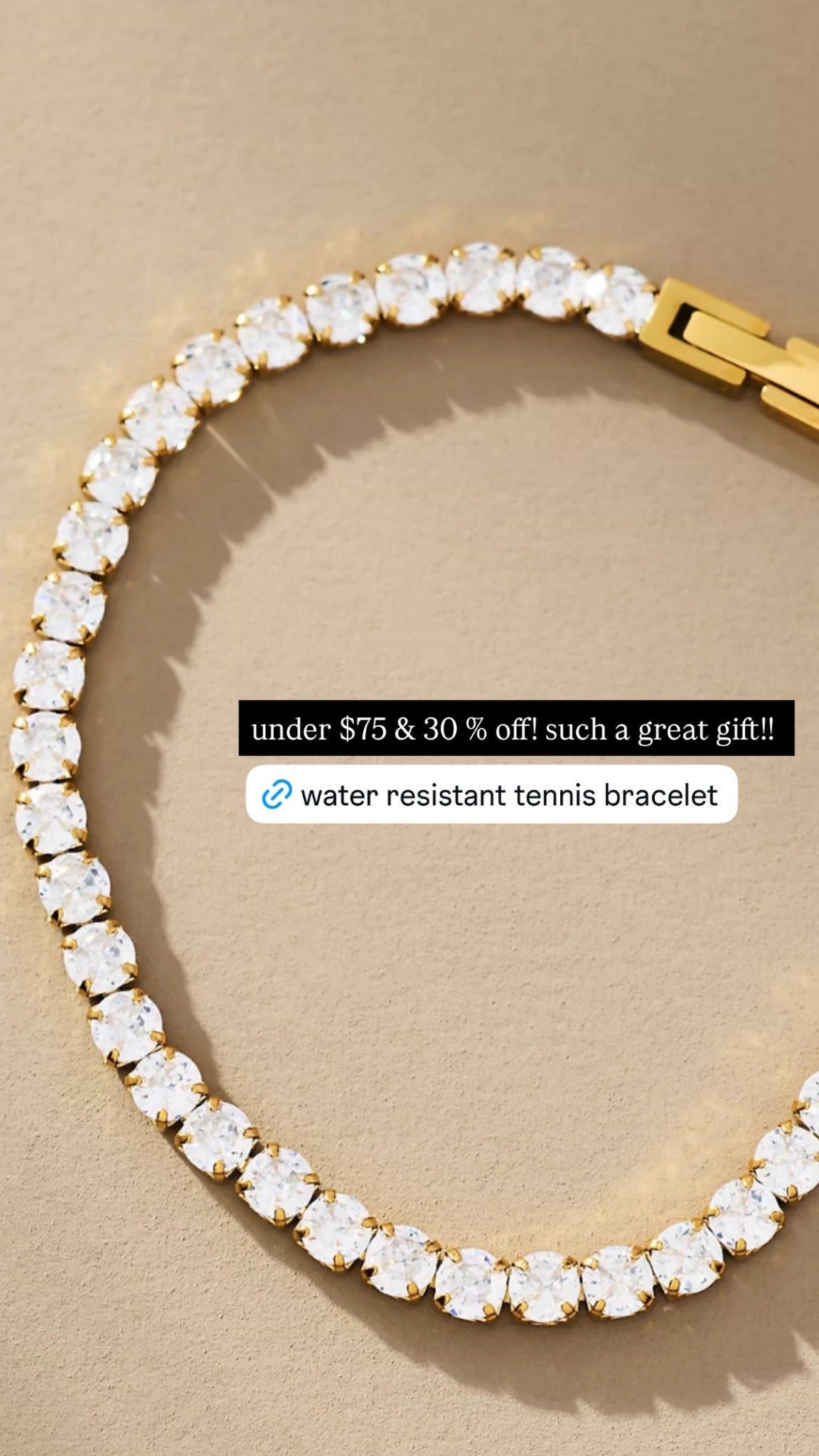 Such a gorgeous bracelet at such a good price that will not tarnish!!! No brainer! 

#LTKFindsUnder50 #LTKGiftGuide #LTKSaleAlert