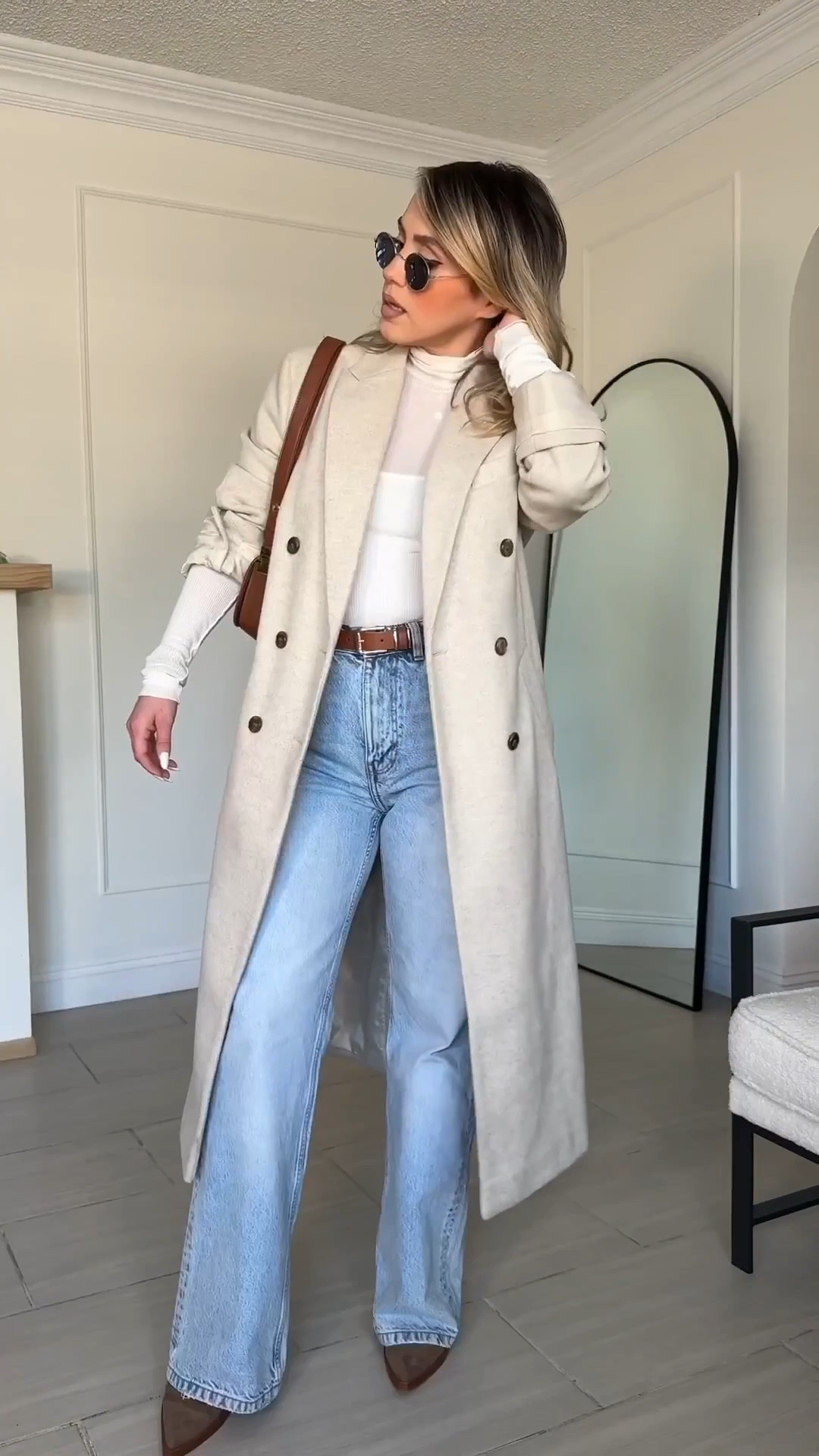 Winter outfits with coats 🙌🏼♥️

Look 1: Ribcage Levi's jeans are size 27. The exact coat is very very old from ASOS; the Aritzia one I linked is pretty much identical! 

Look 2: vegan leather pants are from Abercrombie in the size 27 curve love. They have really nice stretch. 

Look 3: Levi's are in the size 26 (size down fantastic stretch). 

✔️ I wear all of the coats in a small
✔️ Abercrombie jeans are in a size 27R | the first jeans with the ivory coat are in a size 27.  
✔️ babes, some of the coats I'm wearing in this video are not the exact ones that I have linked because I've owned these coats for more than three years! I did, however, find you the very best matches.

#LTKPetite #LTKU #LTKootd