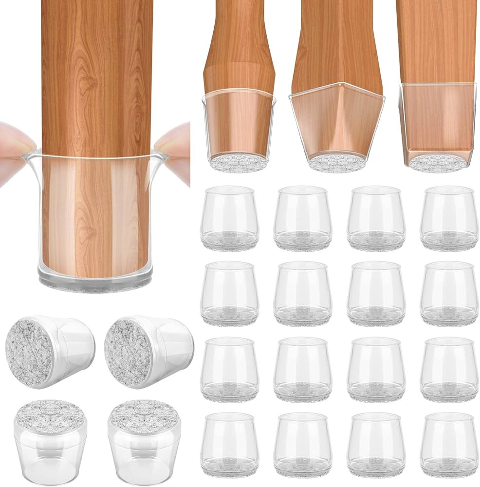 BALEINE 16 Pack Silicone Chair Leg Floor Protectors, Stool Leg Protectors Cap, Non-Slip Chair Leg... | Amazon (US)