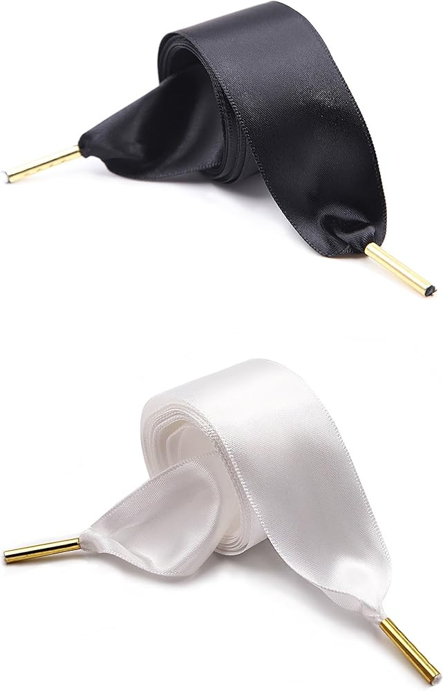 ZOOEASS Women Fashion Satin Ribbon Shoelaces Ideal for Converse Nike Addidas Puma | Amazon (US)