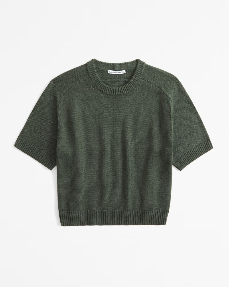 The A&F Madeline Crew Sweater Tee | Abercrombie & Fitch (US)