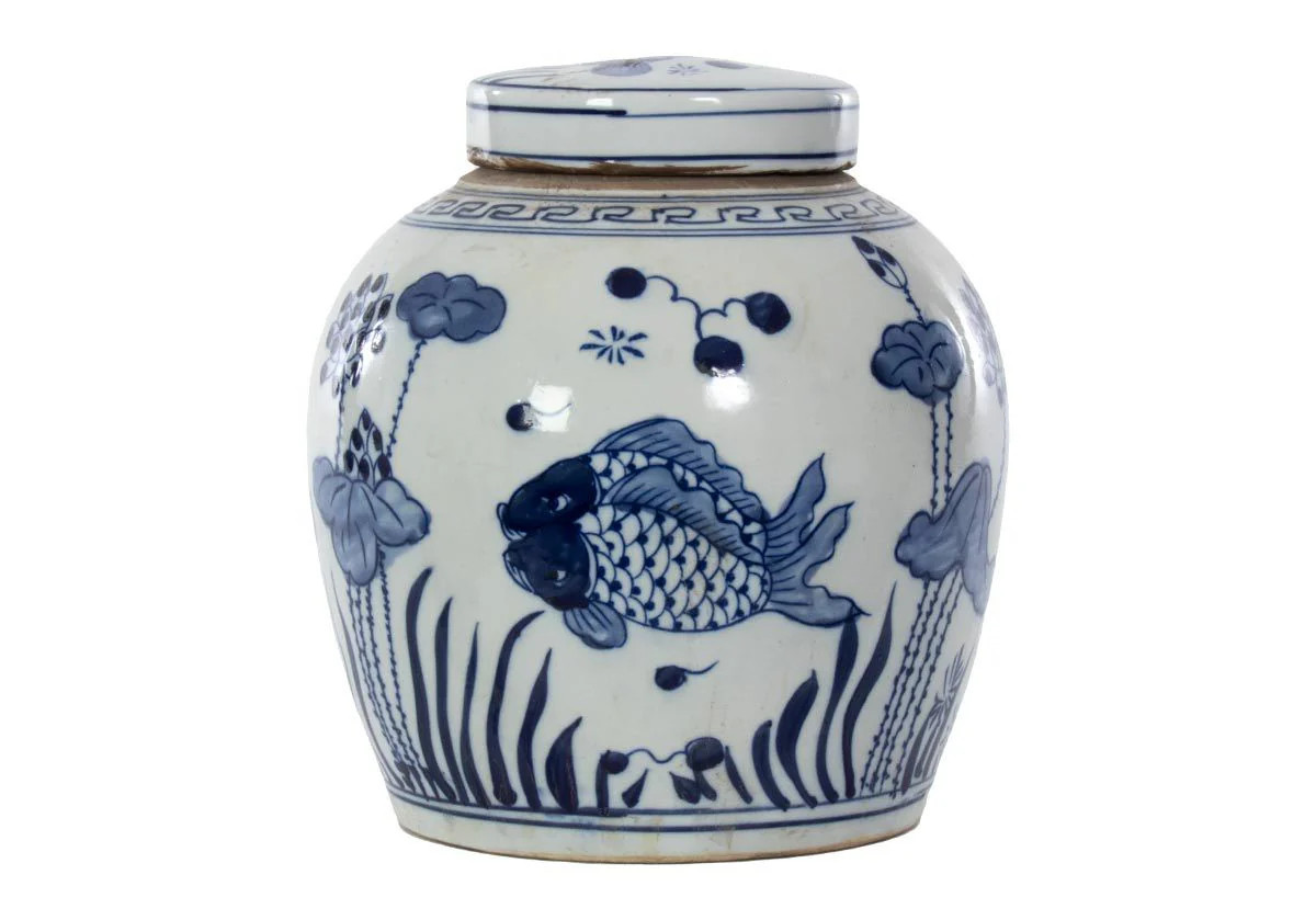 KOI TEMPLE JAR | Alice Lane Home Collection