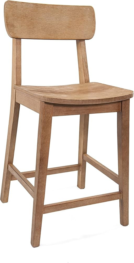 Boraam Torino Counter Height Stool, 24-Inch, Barnwood Wire-Brush | Amazon (US)