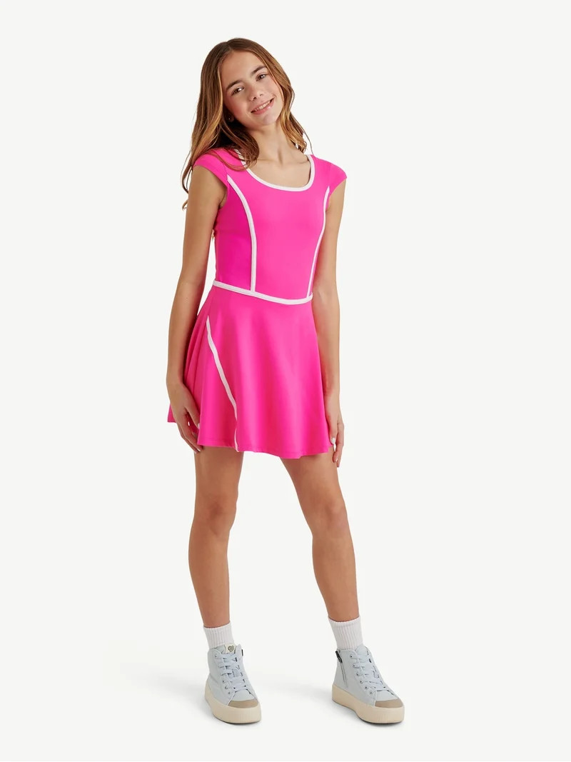 Justice Girls Cap Sleeve Active Dress, Sizes XS - XLP | Walmart (US)