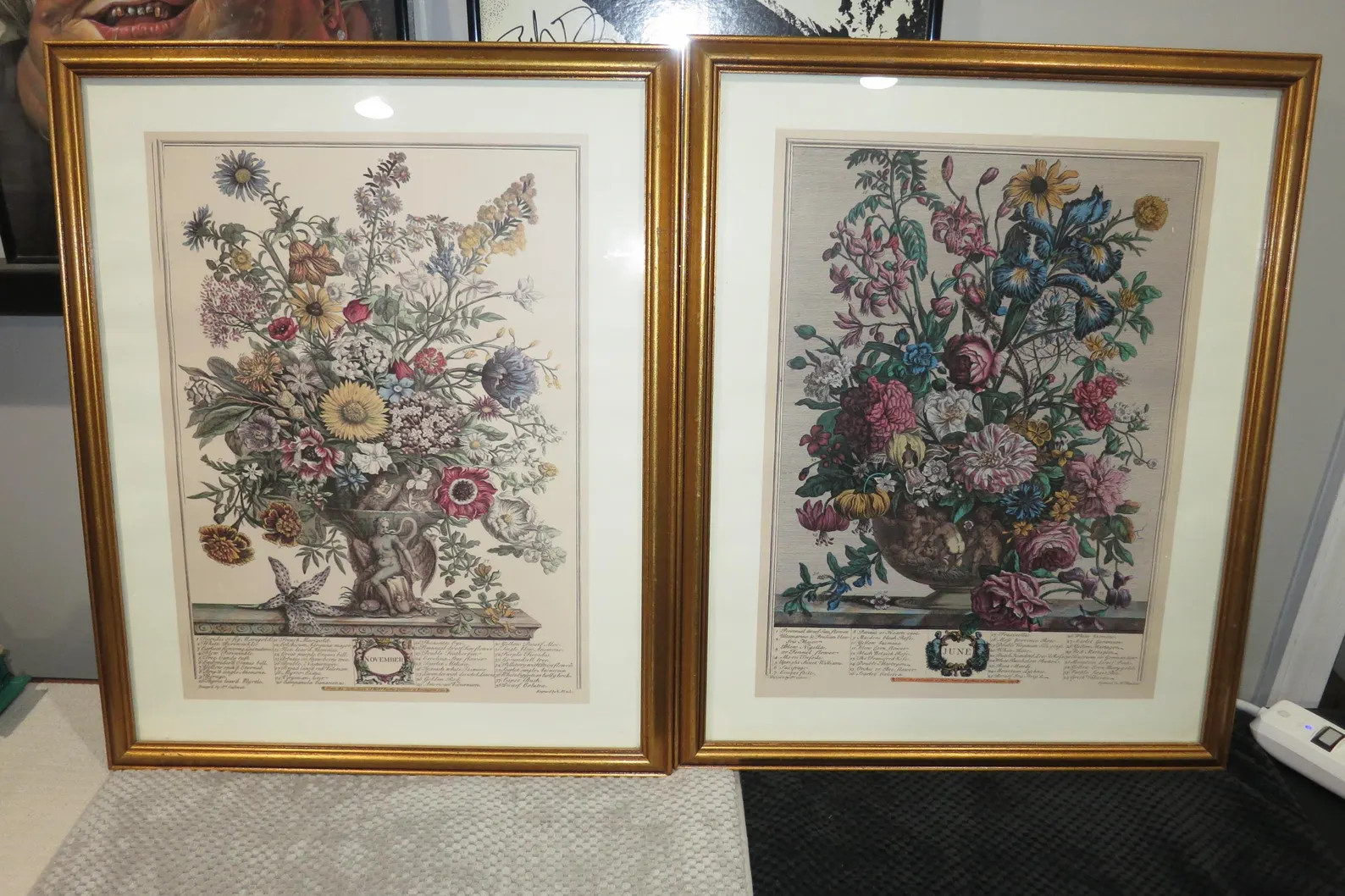 Vintage Robert Furber 12 Months of Flowers Framed Prints June November 21x17 You Choose | Etsy (Global)