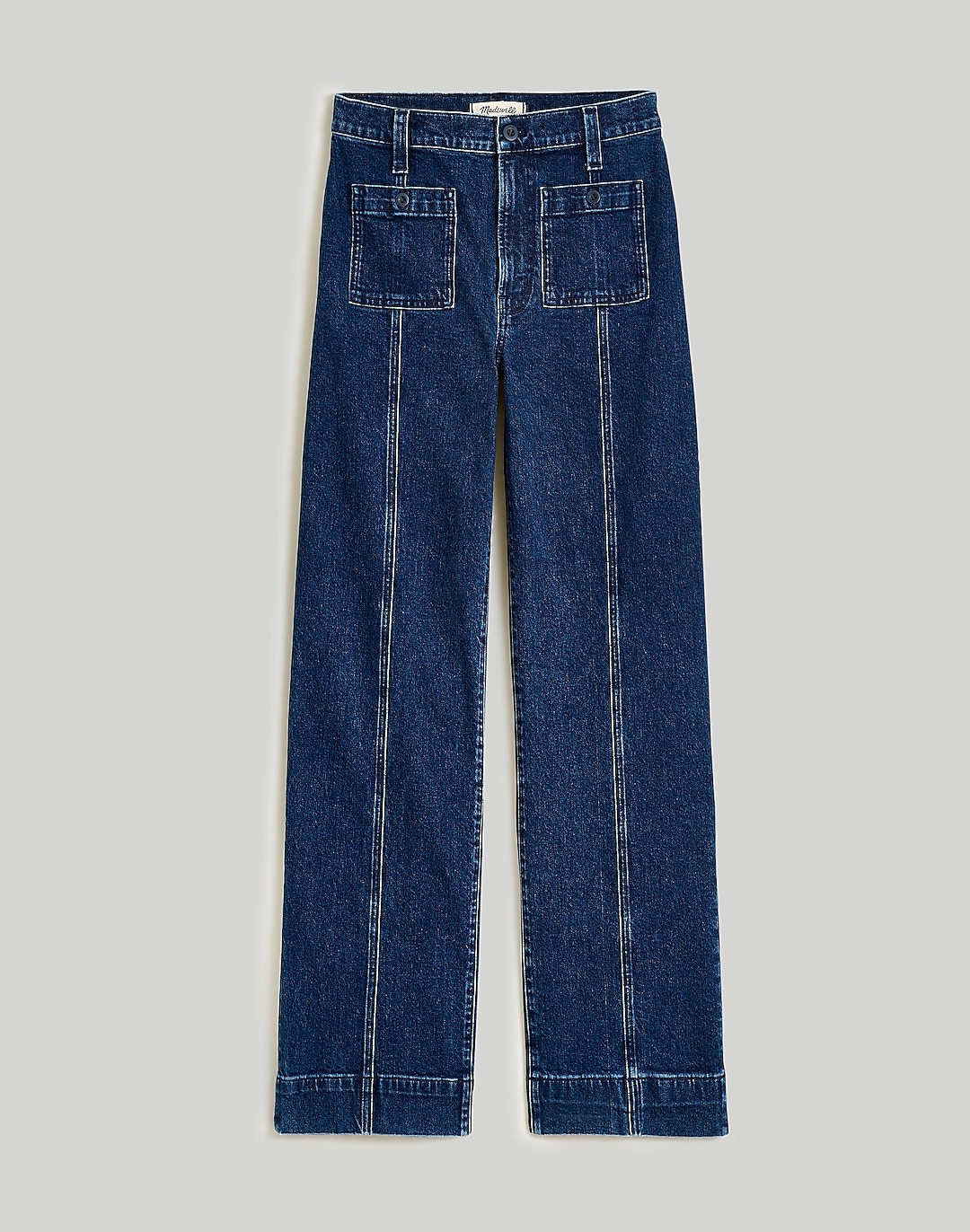 The Perfect Vintage Wide-Leg Jean in Norden Wash: Patch-Pocket Edition | Madewell