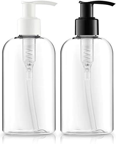 Bar5F Plastic Bottles with Pump Dispenser, 8 oz | Leak Proof, Empty, Clear Refillable, BPA Free for  | Amazon (US)