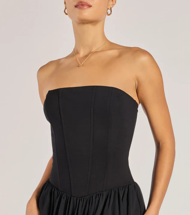 Stylish Moment Drop Waist A-Line Midi Dress | Windsor Stores