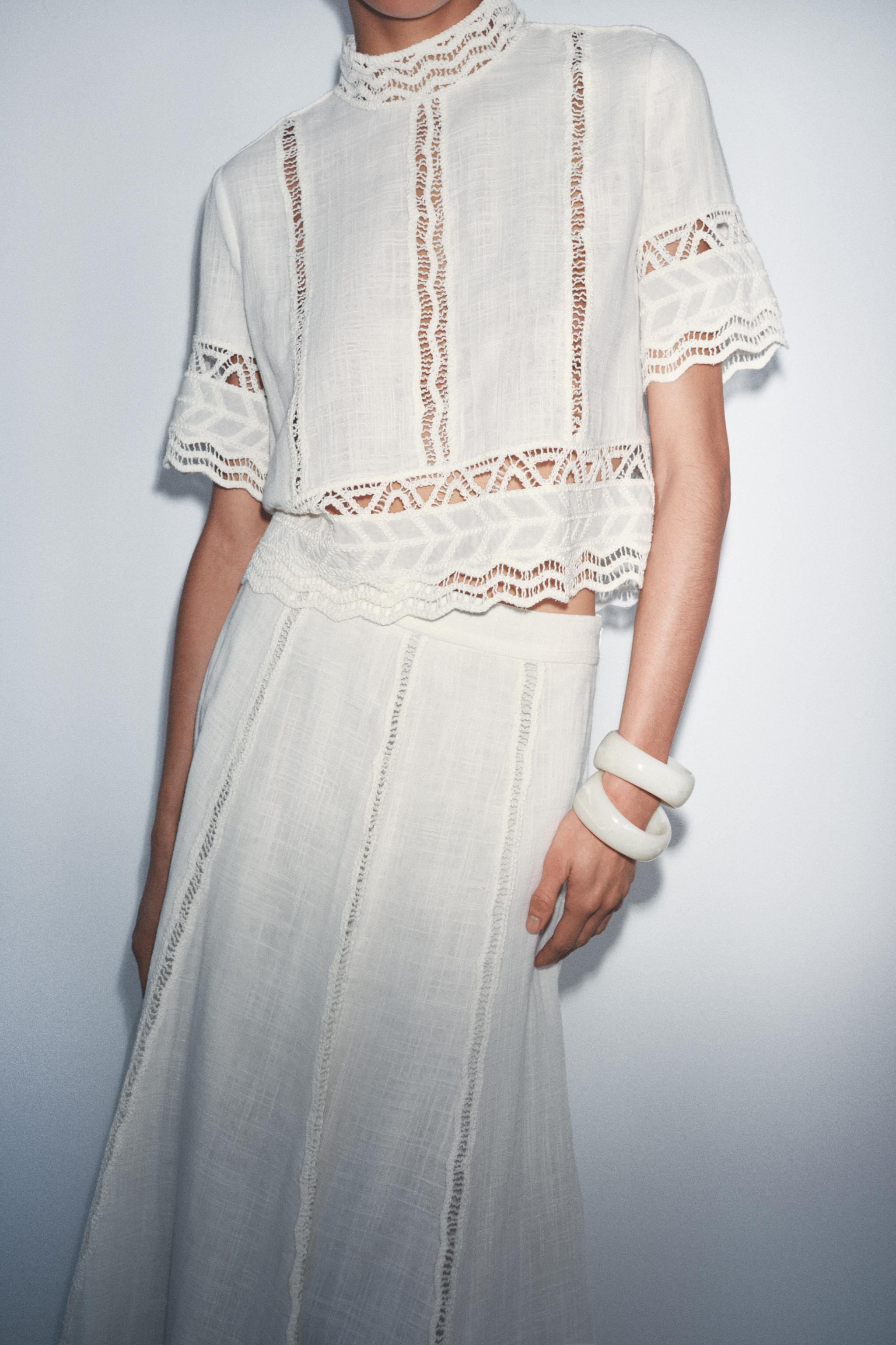 ZW COLLECTION CROCHET SHIRT | Zara UK