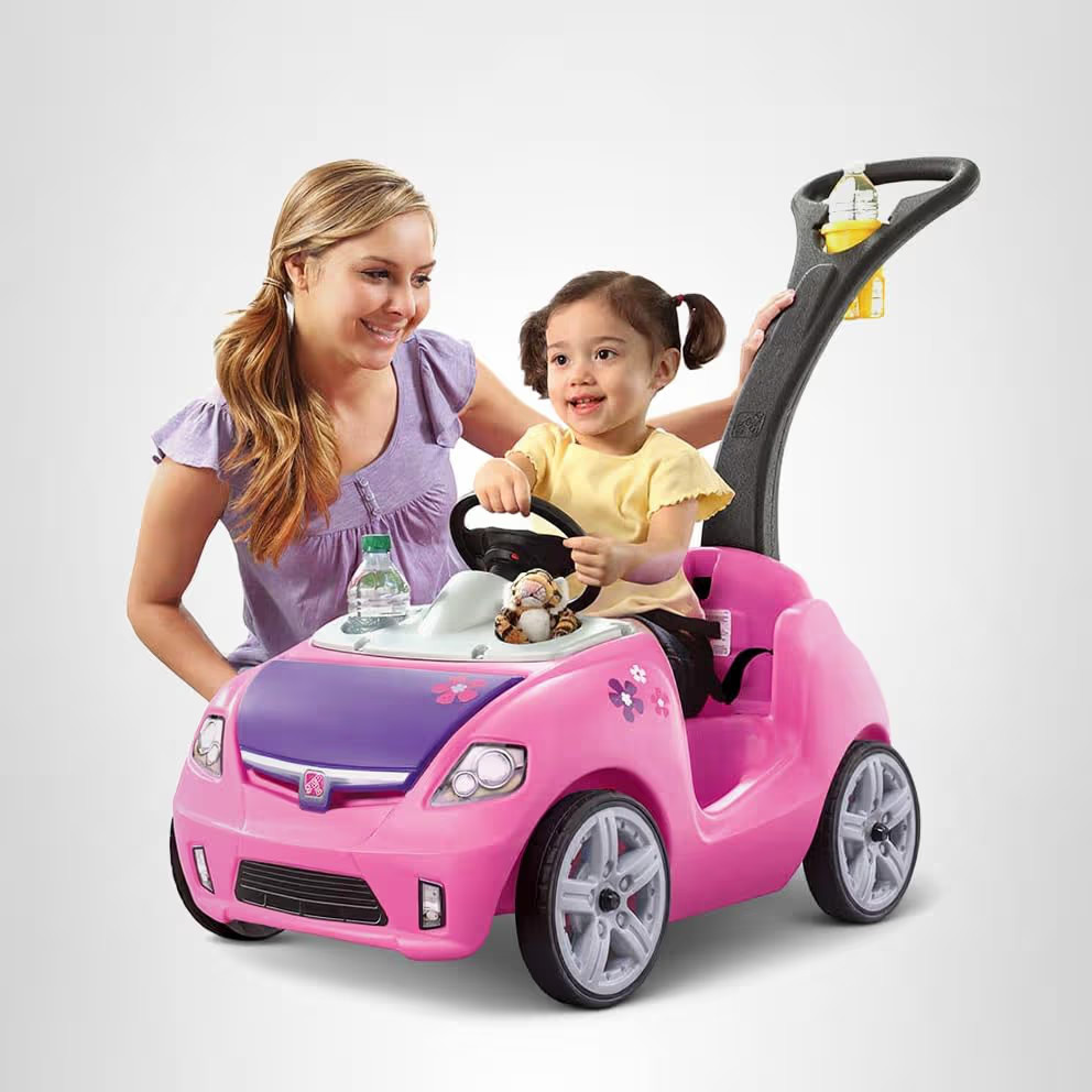 Step2 Whisper Ride II Kids Push Cars, Ride On Car, Seat Belt, Horn, Toddlers Ages 1.5 – 4 Years... | Amazon (US)