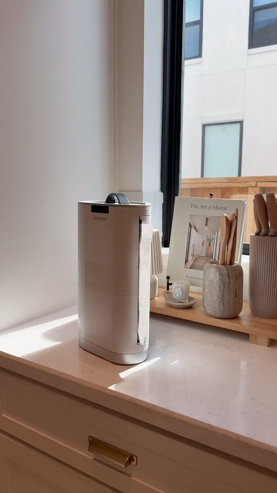 This touch-less paper towel dispenser is super easy to install, keeps your paper towel dust free, and is portable. It can be battery powered or with a power adapter! 

Shop below! 🤎
#LTKStyleTip #LTKSaleAlert #LTKHome