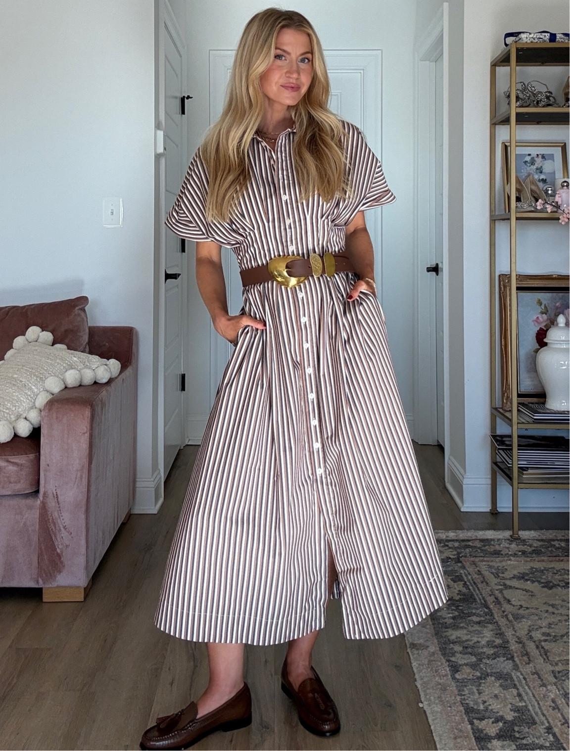 Outfit from @anthropologie on sale for 30% off! Use code LEANNE30 
Dress: runs slightly large, wearing an XS 
Loafers: run TTS
Belt: runs slightly large 


#LTKSeasonal #LTKsalealert #LTKstyletip