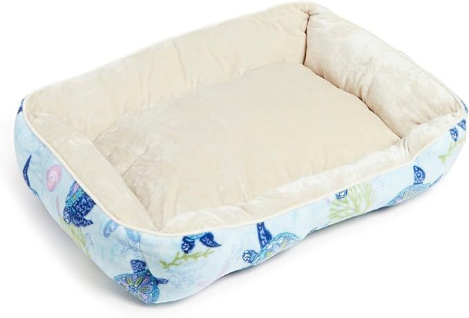 Vera Bradley Women's Fleece Plush Pet Bed, Turtle Dream, Small - Medium | Amazon (US)