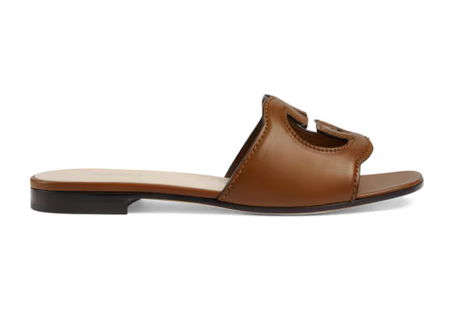 Women's Interlocking G cut-out slide sandal | Gucci (US)