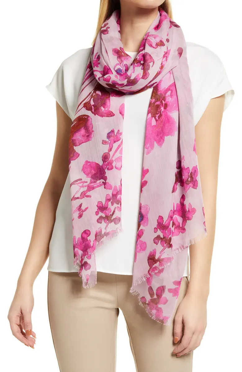 Print Modal & Silk Scarf | Nordstrom