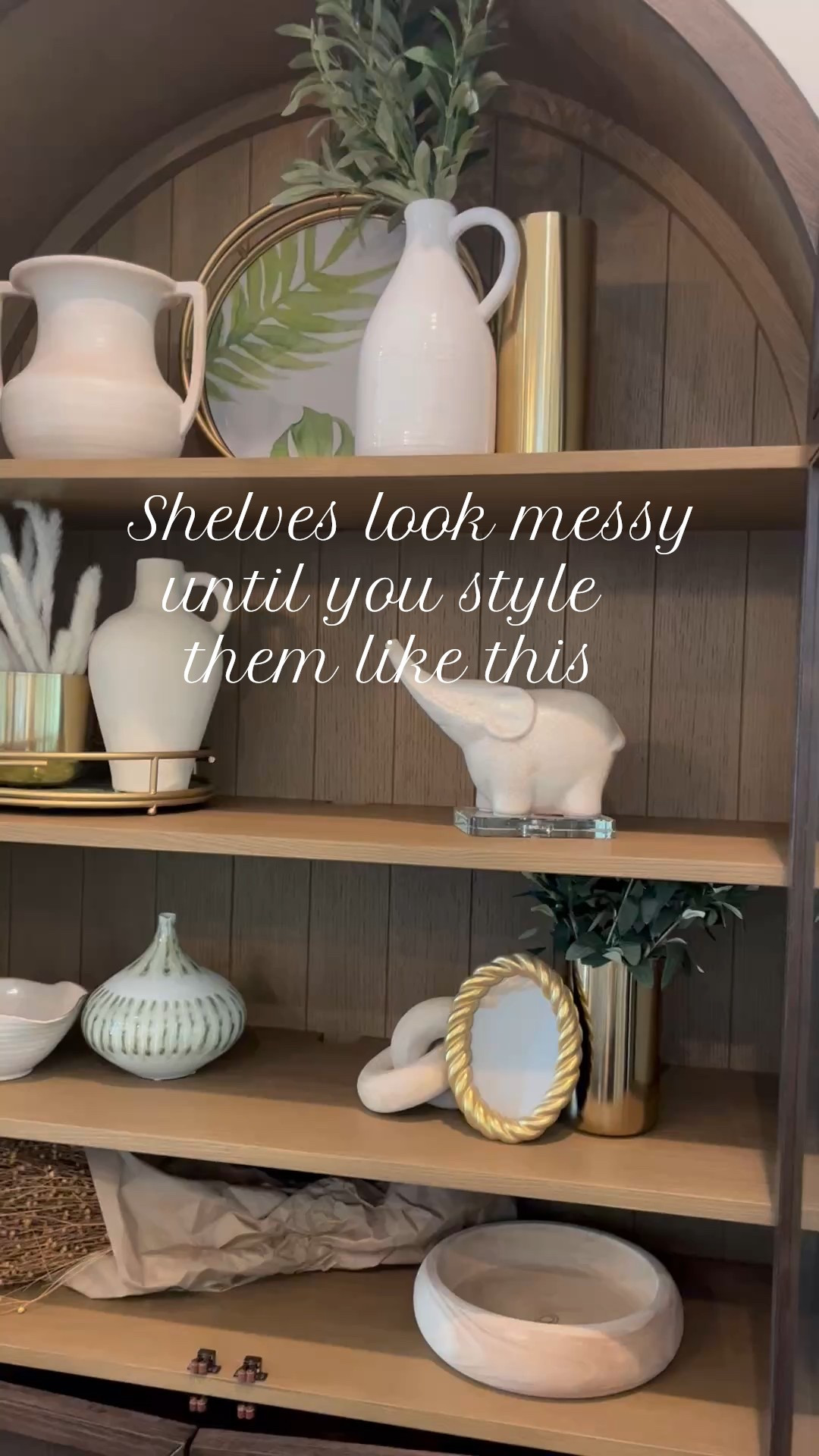 Shelf decor is all about balance, scale, and breathing room. In our house, the Hattie shelves look best with a mix of books, soft neutral decor, and a few statement pieces layered in different heights. I love combining textured vases, simple framed art, and small accents to make the shelves feel collected instead of cluttered. This setup keeps the room looking styled but still livable and easy to refresh with the seasons.

Tap to shop the shelf decor I used on our Hattie shelves to recreate this look at home.

shelf decor styled shelves bookcase decor neutral home decor living room shelves modern coastal decor interior styling home organization

#shelfstyling
#homedecorfinds
#interiorinspo

#LTKHome