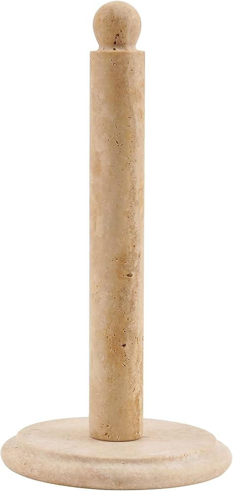 Paper Towel Holder 12.5" Inches Travertine Handmade Toilet Paper Holder Stand - Paper Towels Hold... | Amazon (US)