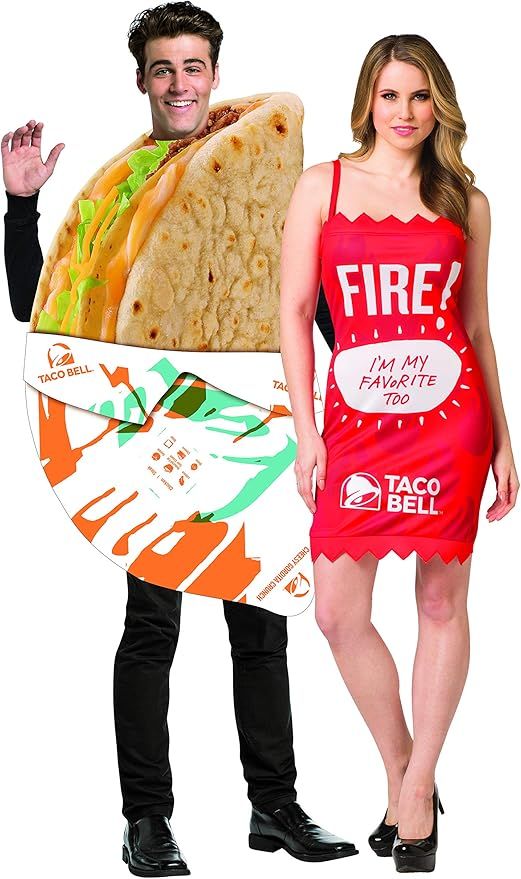 Taco Bell Gordita and Fire Sauce Couples Costume | Amazon (US)