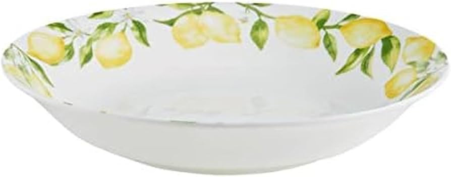 Mikasa Lemons Bone China Lightweight Chip Resistant Serving Bowl, 10-Inch, Multicolored | Amazon (US)
