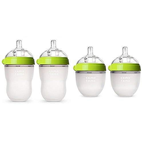 Comotomo Baby Bottle Starter Set, Green (Two 8-Ounce, Two 5-Ounce) | Amazon (US)