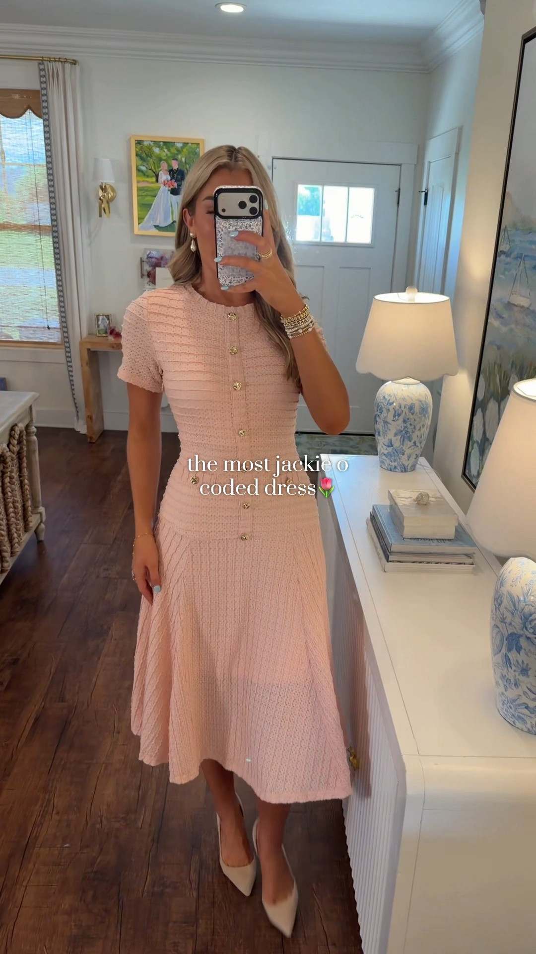 Sizes are already selling out! Knew this one would go fast!🤍🌷
SO classy and perfect for work, church, or events! Wearing size S and I'm 5'9!
#boujeeonabudget #classyfashion #affordablefashion #designerinspired #jackieo

#LTKootd #LTKSeasonal #LTKWorkwear
