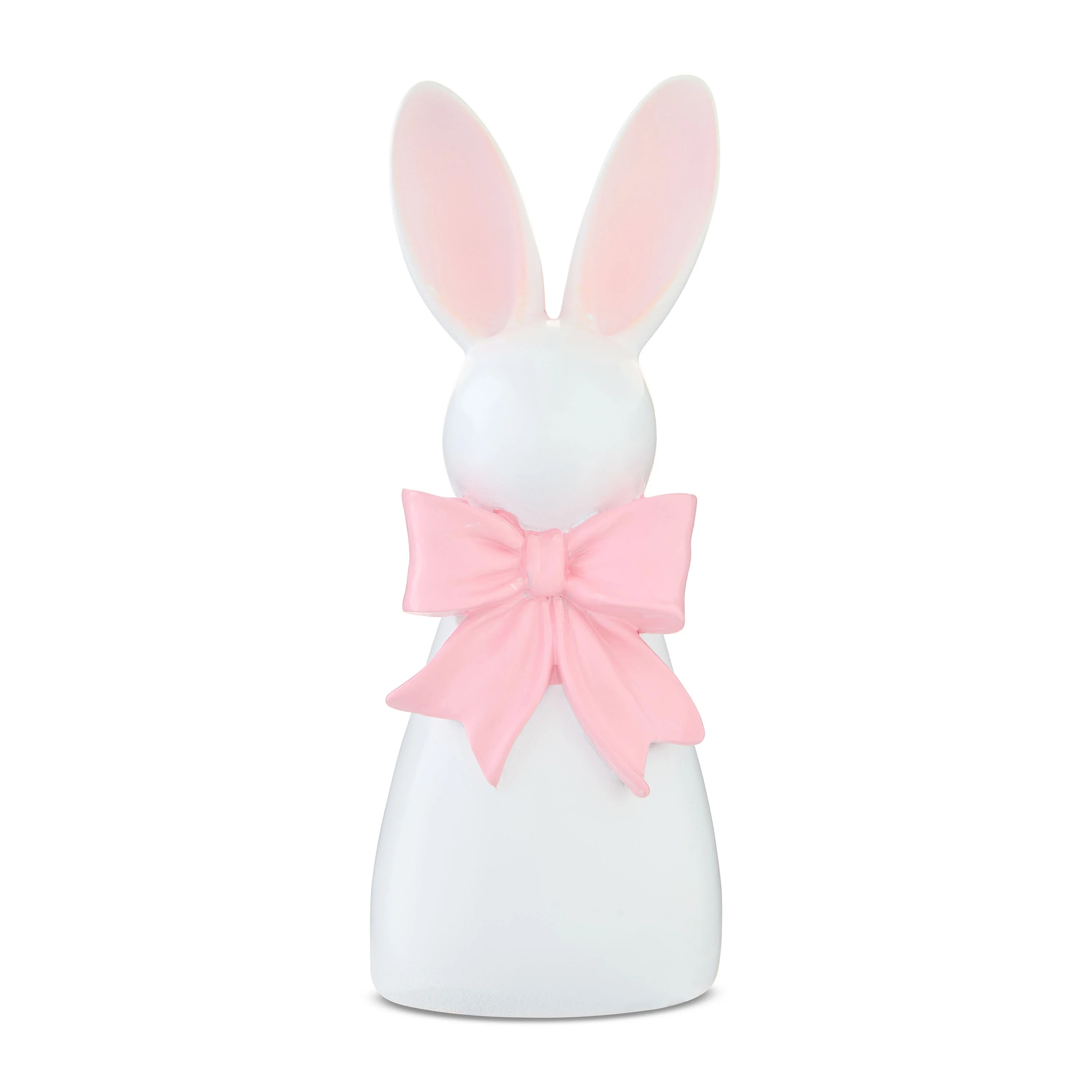 Resin Bunny with Bow Tabletop Decoration, Pink and White, 6", Easter by Way To Celebrate | Walmart (US)