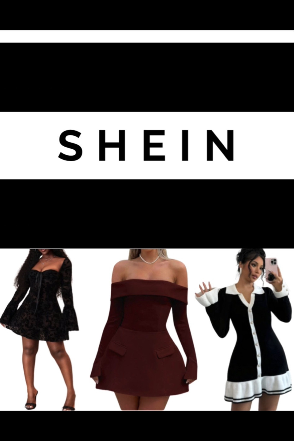 3 must-have SHEIN dresses! vibe:
Perfect for any occasion 
1
Sheer & Sexy - Flocked Jacquard Mini
(#42671935)
2
Elegant & Chic - Off-Shoulder w faux Pockets
(#46992374)
3
Cozy & Cute - Ruffle Trim Sweater Dress
(#42507662)
Which one's your fave?


#SHEINHaul
#DressesYouNeed #FashionFinds #shein #sheinunboxing #unboxing #clothinghaul #sheinpartner


#LTKMidsize #LTKU #LTKMostLoved