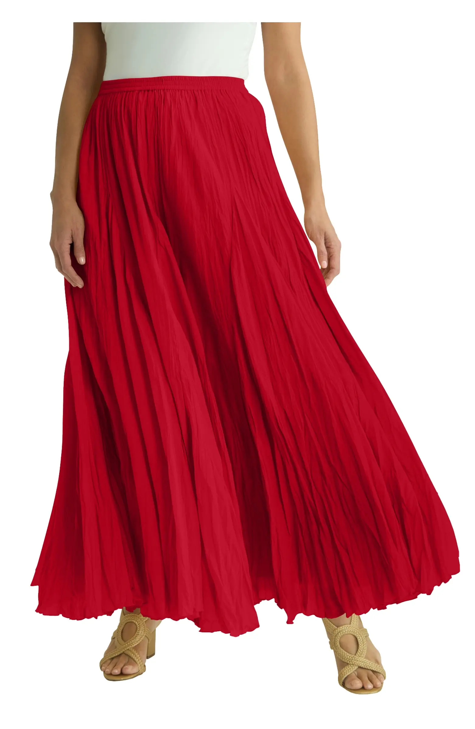 Flowing Crinkled Maxi Skirt | Nordstrom