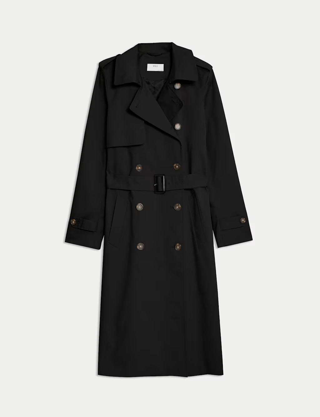 Cotton Rich Belted Longline Trench Coat | Marks & Spencer (UK)