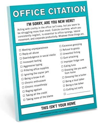 Knock Knock Office Citation Nifty Note, Checklist Memo Pad, 4 x 5.25-inches | Amazon (US)