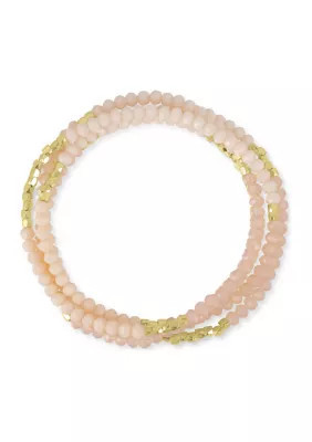 Belk Silverworks Plated Glass Wrap Bracelet or Necklace | Belk